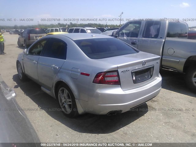 19UUA66258A039393 - 2008 ACURA TL SILVER photo 3