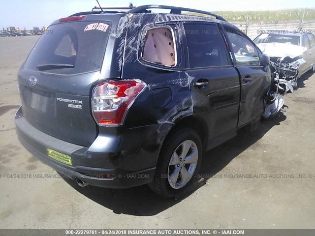 JF2SJAEC6EH449059 - 2014 SUBARU FORESTER 2.5I PREMIUM BLACK photo 4