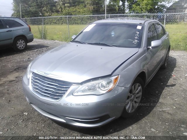 1C3CCBBB8DN525450 - 2013 CHRYSLER 200 TOURING SILVER photo 2