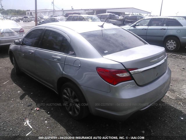 1C3CCBBB8DN525450 - 2013 CHRYSLER 200 TOURING SILVER photo 3