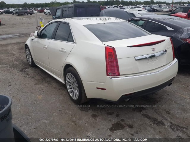 1G6DJ5EY7B0148761 - 2011 CADILLAC CTS PERFORMANCE COLLECTION WHITE photo 3