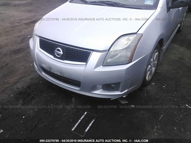 3N1AB6AP0AL601431 - 2010 NISSAN SENTRA 2.0/2.0S/SR/2.0SL SILVER photo 6