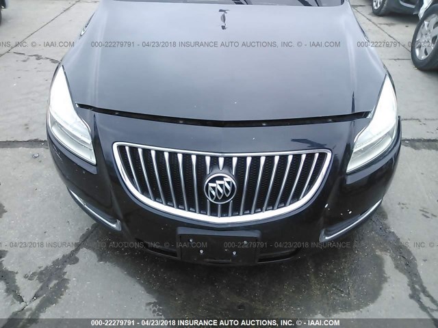 W04GP5EC2B1018565 - 2011 BUICK REGAL CXL BLACK photo 6