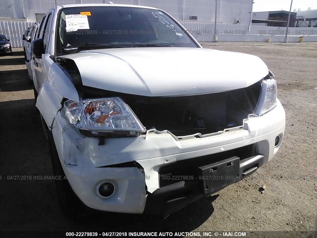 1N6DD0ER4HN765348 - 2017 NISSAN FRONTIER S/SV/SL/PRO-4X WHITE photo 6