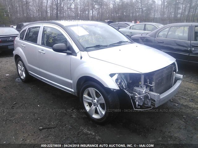 1B3CB4HA1AD619259 - 2010 DODGE CALIBER SXT SILVER photo 1