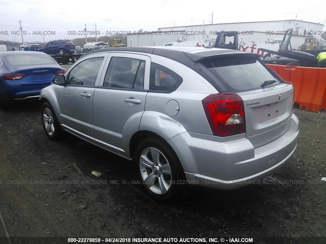 1B3CB4HA1AD619259 - 2010 DODGE CALIBER SXT SILVER photo 3