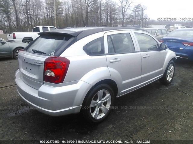 1B3CB4HA1AD619259 - 2010 DODGE CALIBER SXT SILVER photo 4