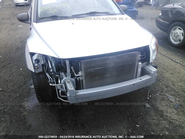 1B3CB4HA1AD619259 - 2010 DODGE CALIBER SXT SILVER photo 6