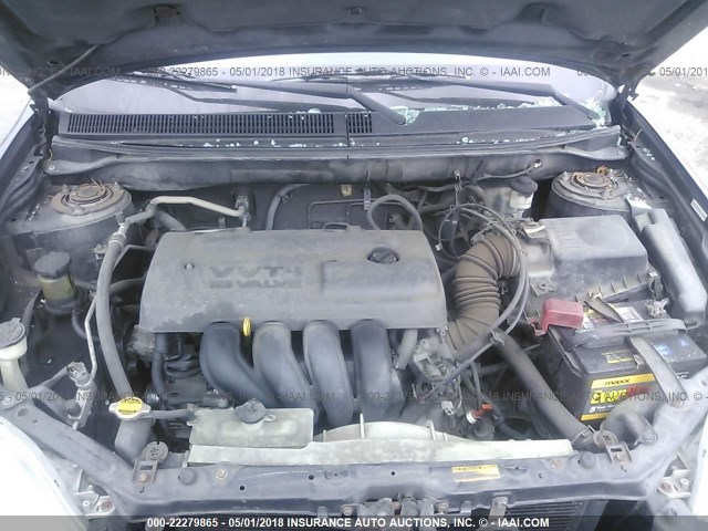 2T1KR32EX3C139510 - 2003 TOYOTA COROLLA MATRIX XR BLACK photo 10