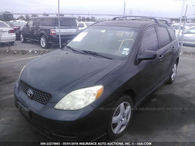 2T1KR32EX3C139510 - 2003 TOYOTA COROLLA MATRIX XR BLACK photo 2
