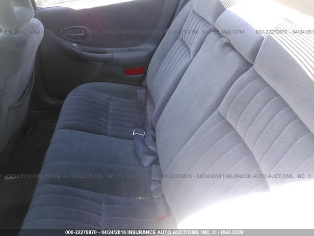 1G2WK52J11F236294 - 2001 PONTIAC GRAND PRIX SE SILVER photo 8