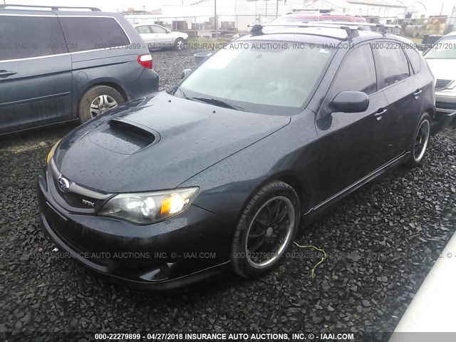 JF1GH75608G812338 - 2008 SUBARU IMPREZA WRX PREMIUM BLACK photo 2