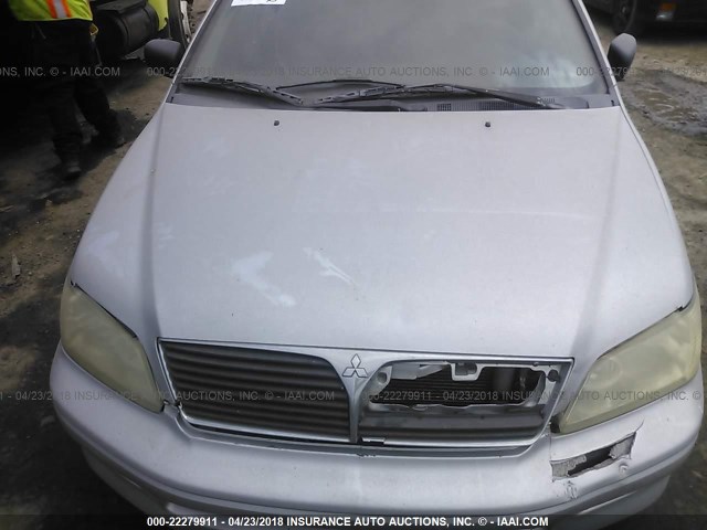 JA3AJ36E93U099726 - 2003 MITSUBISHI LANCER LS SILVER photo 10