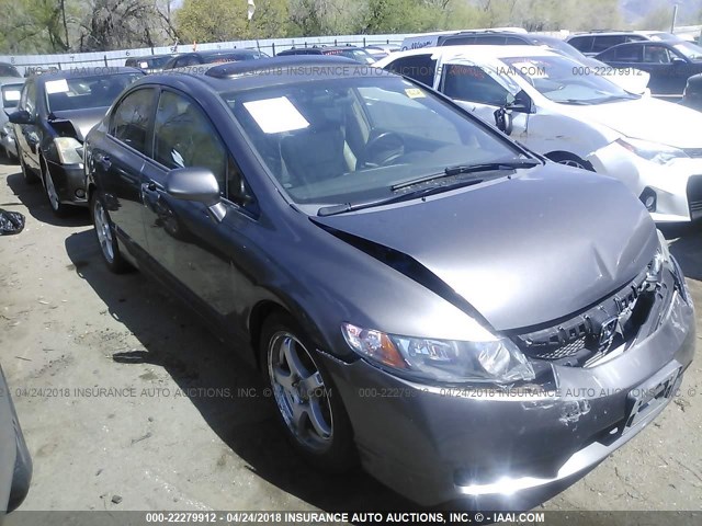 19XFA16989E007916 - 2009 HONDA CIVIC EXL GRAY photo 1