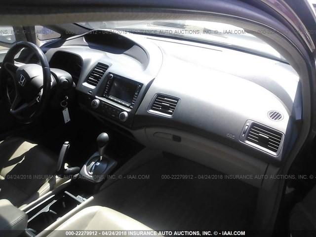 19XFA16989E007916 - 2009 HONDA CIVIC EXL GRAY photo 5