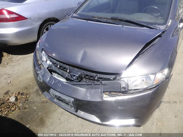 19XFA16989E007916 - 2009 HONDA CIVIC EXL GRAY photo 6