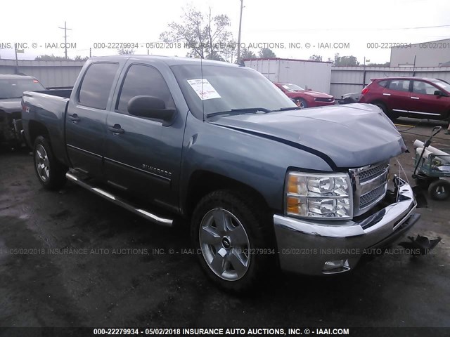 3GCPKSE75CG161132 - 2012 CHEVROLET SILVERADO K1500 LT BLUE photo 1