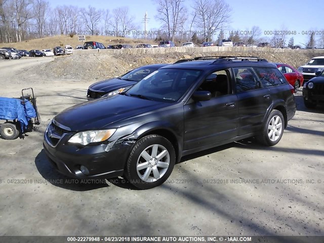 4S4BP62C787344938 - 2008 SUBARU OUTBACK 2.5I LIMITED GRAY photo 2