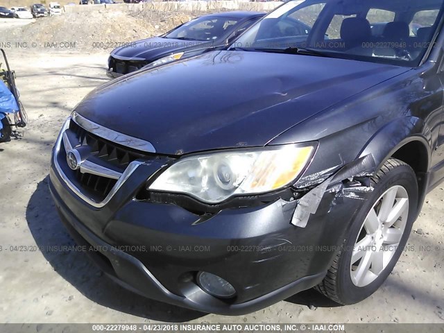 4S4BP62C787344938 - 2008 SUBARU OUTBACK 2.5I LIMITED GRAY photo 6