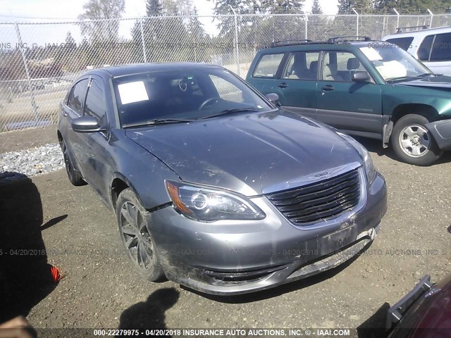 1C3CCBBB0DN503751 - 2013 CHRYSLER 200 TOURING GRAY photo 1