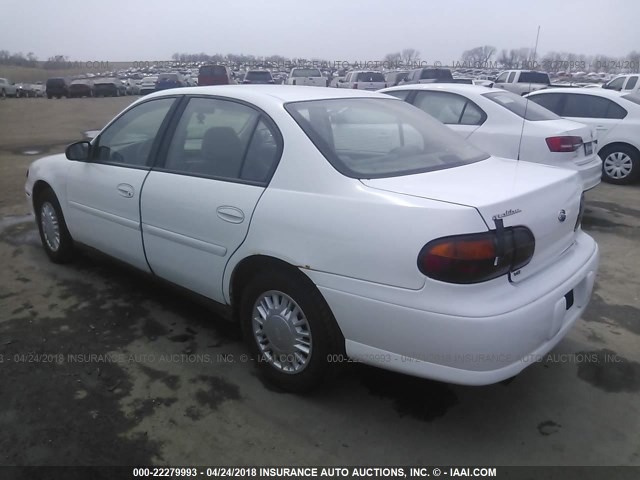 1G1ND52J42M663895 - 2002 CHEVROLET MALIBU WHITE photo 3