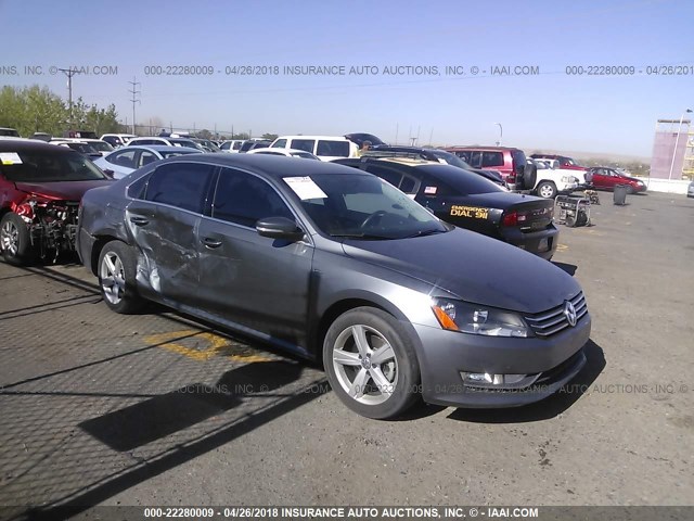 1VWAS7A39FC116883 - 2015 VOLKSWAGEN PASSAT S GRAY photo 1