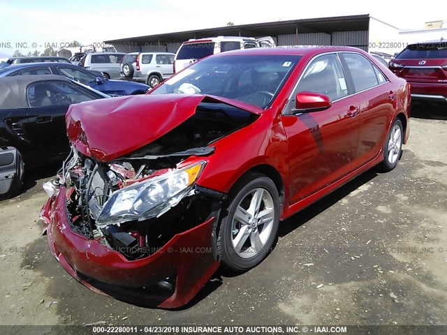 4T1BF1FK8CU581911 - 2012 TOYOTA CAMRY SE/LE/XLE 红色 照片 2
