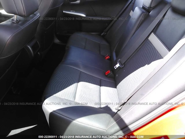 4T1BF1FK8CU581911 - 2012 TOYOTA CAMRY SE/LE/XLE 红色 照片 8