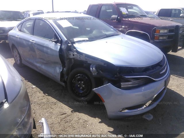 1C3CCCABXFN693312 - 2015 CHRYSLER 200 LIMITED BLUE photo 1