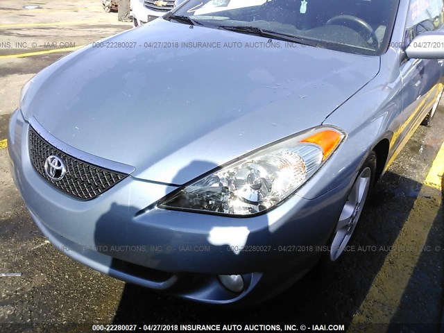 4T1FA38P36U095371 - 2006 TOYOTA CAMRY SOLARA SE/SLE Light Blue photo 2