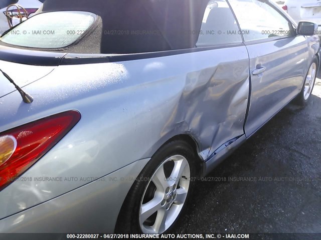 4T1FA38P36U095371 - 2006 TOYOTA CAMRY SOLARA SE/SLE ღია ლურჯი ფოტო 6