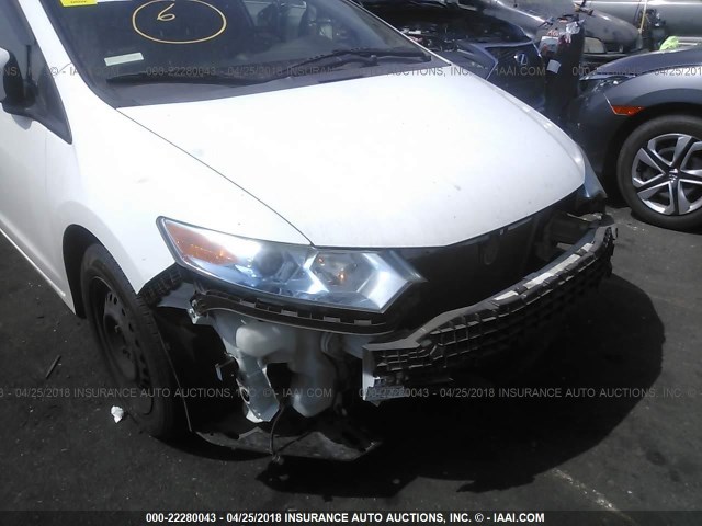 JHMZE2H31CS002799 - 2012 HONDA INSIGHT WHITE photo 6