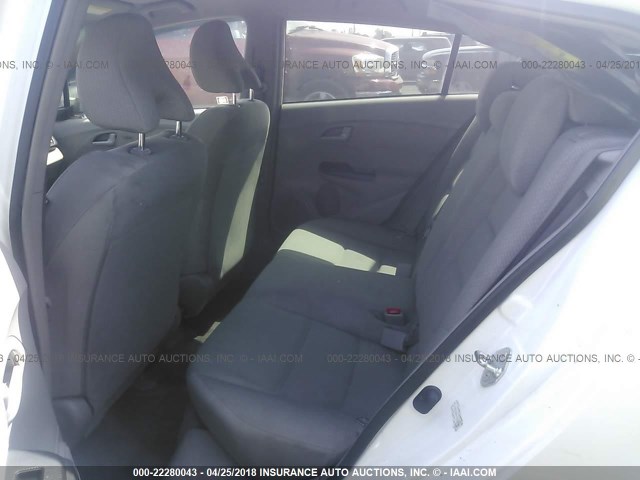 JHMZE2H31CS002799 - 2012 HONDA INSIGHT WHITE photo 8