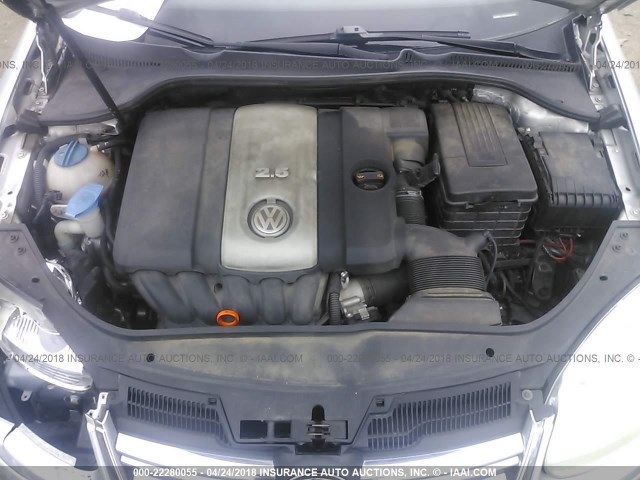 3VWEF71K57M065329 - 2007 VOLKSWAGEN JETTA WOLFSBURG 银色 照片 10