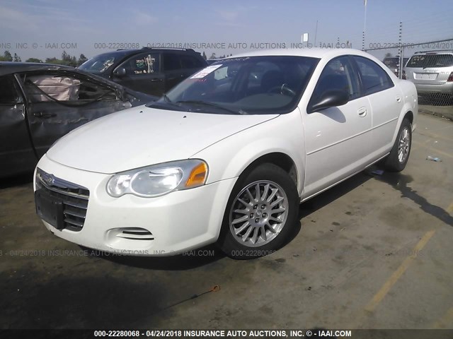 1C3EL56R86N284302 - 2006 CHRYSLER SEBRING TOURING WHITE photo 2