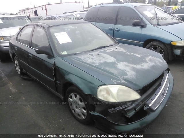 2HGEJ6619YH540090 - 2000 HONDA CIVIC SE GREEN photo 1