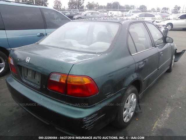 2HGEJ6619YH540090 - 2000 HONDA CIVIC SE GREEN photo 4