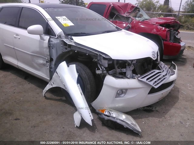 4T3ZA3BB1AU030805 - 2010 TOYOTA VENZA WHITE photo 6