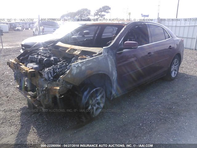 1G11C5SL5FF110136 - 2015 CHEVROLET MALIBU 1LT 栗色 照片 2