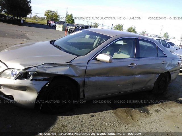 4T1BE46K39U399210 - 2009 TOYOTA CAMRY SE/LE/XLE GOLD photo 6