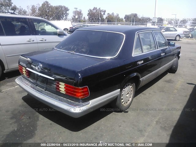 WDBCA35EXKA480432 - 1989 MERCEDES-BENZ 420 SEL BLACK photo 4