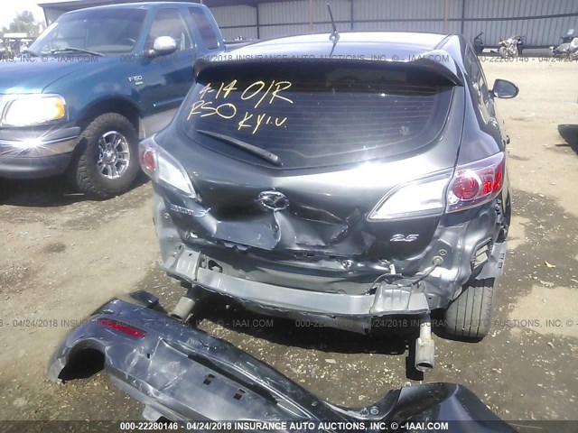 JM1BL1H61A1319014 - 2010 MAZDA 3 S GRAY photo 6