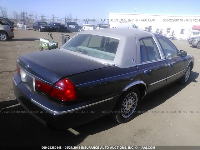 2MEFM74W31X670519 - 2001 MERCURY GRAND MARQUIS GS Dark Blue photo 4