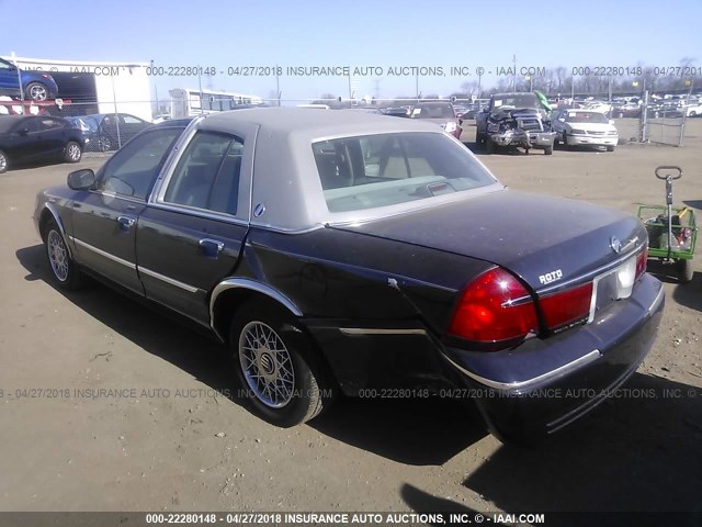 2MEFM74W31X670519 - 2001 MERCURY GRAND MARQUIS GS Dark Blue photo 6