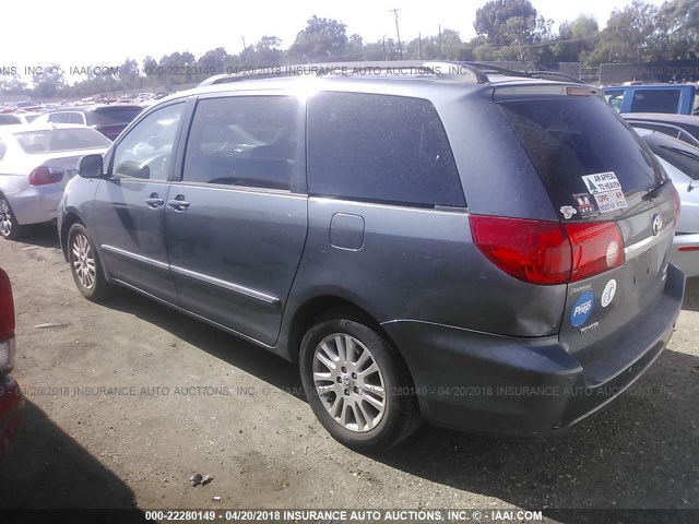 5TDZK22C78S164942 - 2008 TOYOTA SIENNA XLE/XLE LIMITED GRAY photo 3