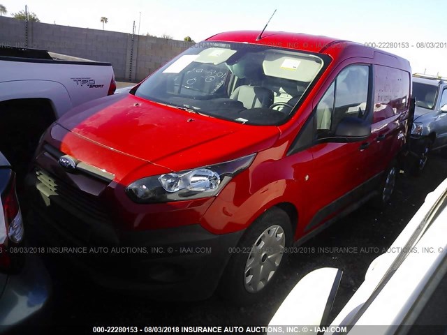 NM0LS6E71H1320477 - 2017 FORD TRANSIT CONNECT XL RED photo 2