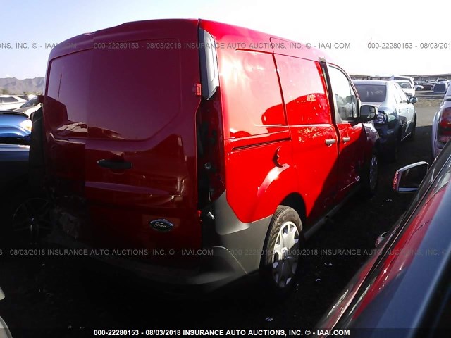 NM0LS6E71H1320477 - 2017 FORD TRANSIT CONNECT XL RED photo 4