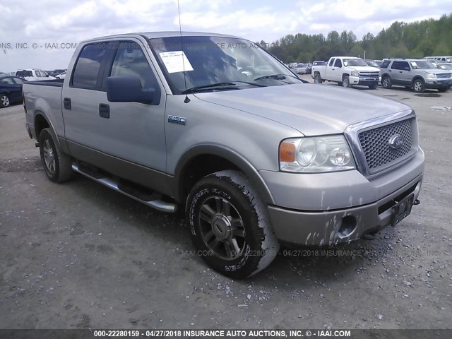 1FTPW14526FA35427 - 2006 FORD F150 SUPERCREW BROWN photo 1