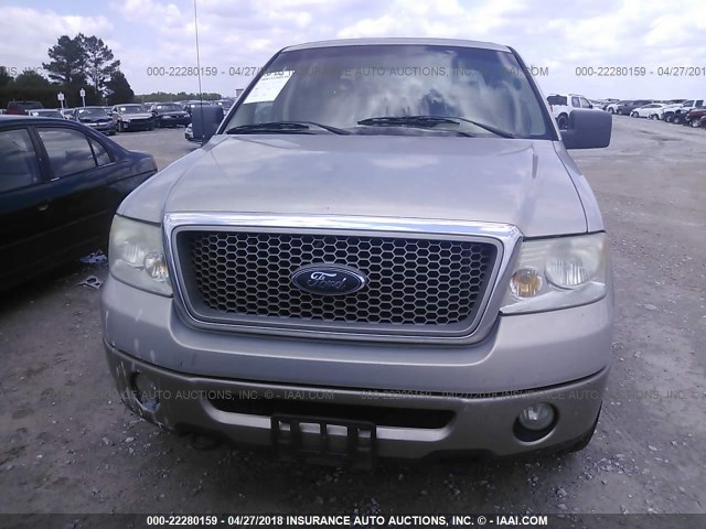 1FTPW14526FA35427 - 2006 FORD F150 SUPERCREW BROWN photo 6