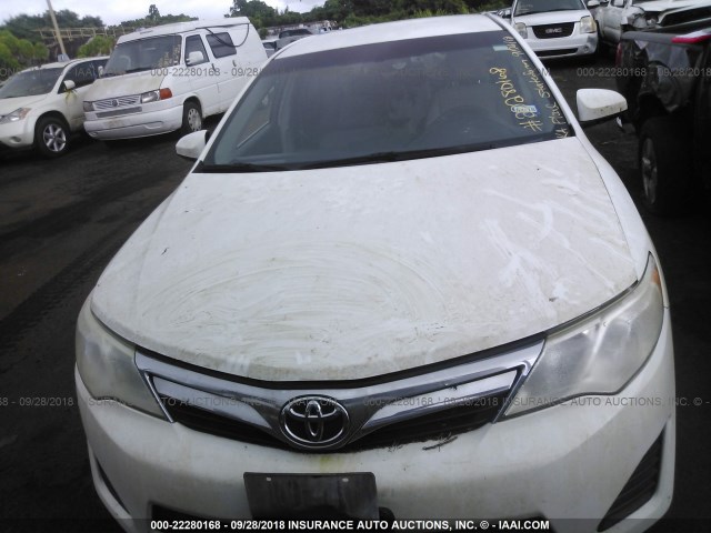 4T4BF1FK3CR199596 - 2012 TOYOTA CAMRY SE/LE/XLE თეთრი ფოტო 6